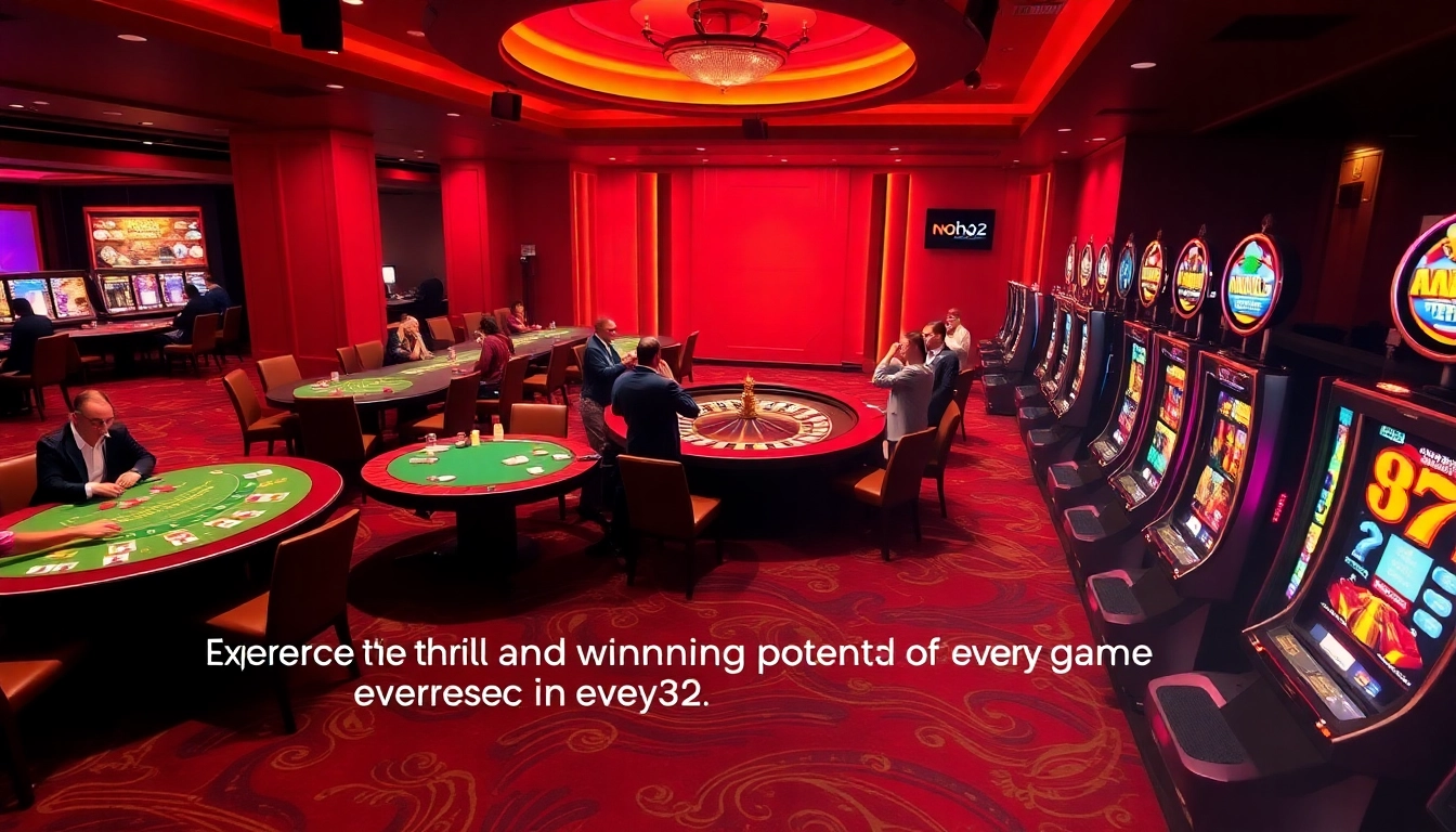 Experience the thrill of winning at nohu52 with vibrant casino games and engaging players at tables.