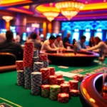 Experience exciting gambling moments at https://789f.living/, where players engage with lively casino tables full of colorful poker chips and dynamic games.