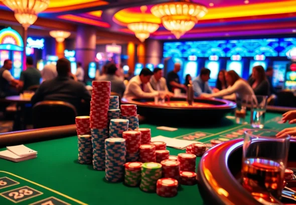 Experience exciting gambling moments at https://789f.living/, where players engage with lively casino tables full of colorful poker chips and dynamic games.