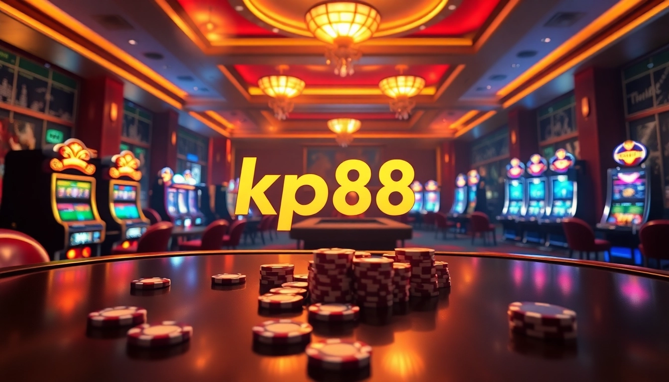 kp88 bet offers thrilling online gambling experiences with vibrant casino tables and exciting slot machines.